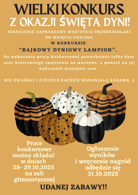 Konkurs ''Bajkowe Dyniowe lampiony''